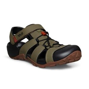 Teva Flintwood Men's Sport Sandals Water Shoes Olive Green Strappy Size 12